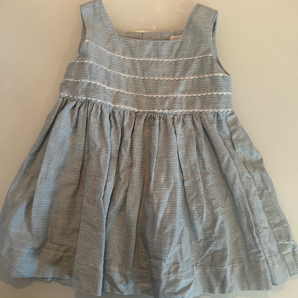 Blue and white baby dress